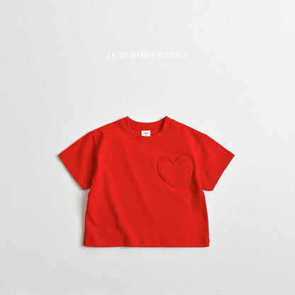 【PREORDER受付終了、ご希望はお問い合わせください。】79.Heart Pocket ShortSleeve Tee