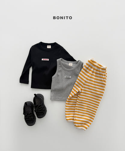 29.Waffle Stripe Jogger Pants