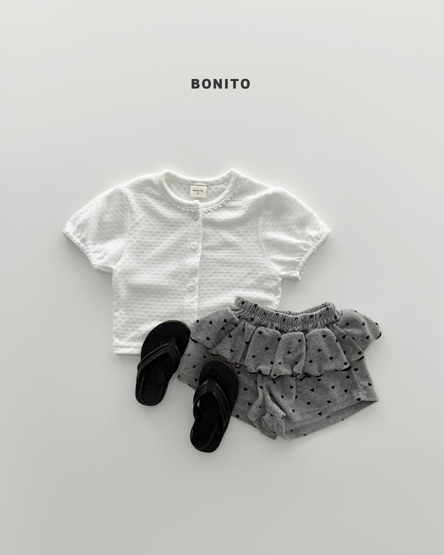 【PREORDER 4日間限定】44.mini heart frill shorts