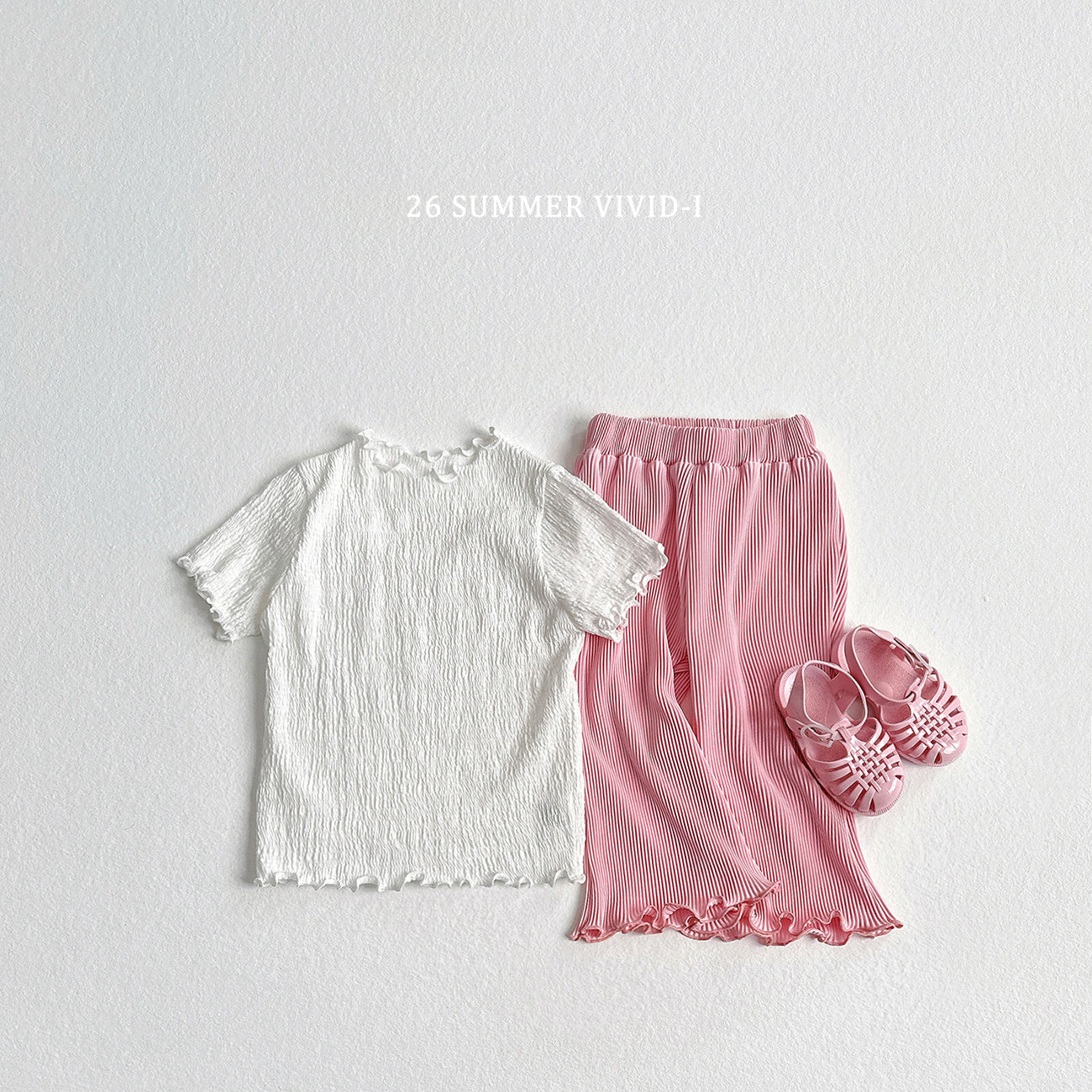 【PREORDER受付終了、ご希望はお問い合わせください。】28.Color Pleats Bell 7分丈 Pants
