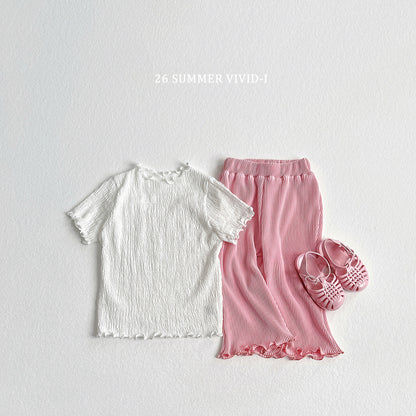 【PREORDER受付終了、ご希望はお問い合わせください。】28.Color Pleats Bell 7分丈 Pants