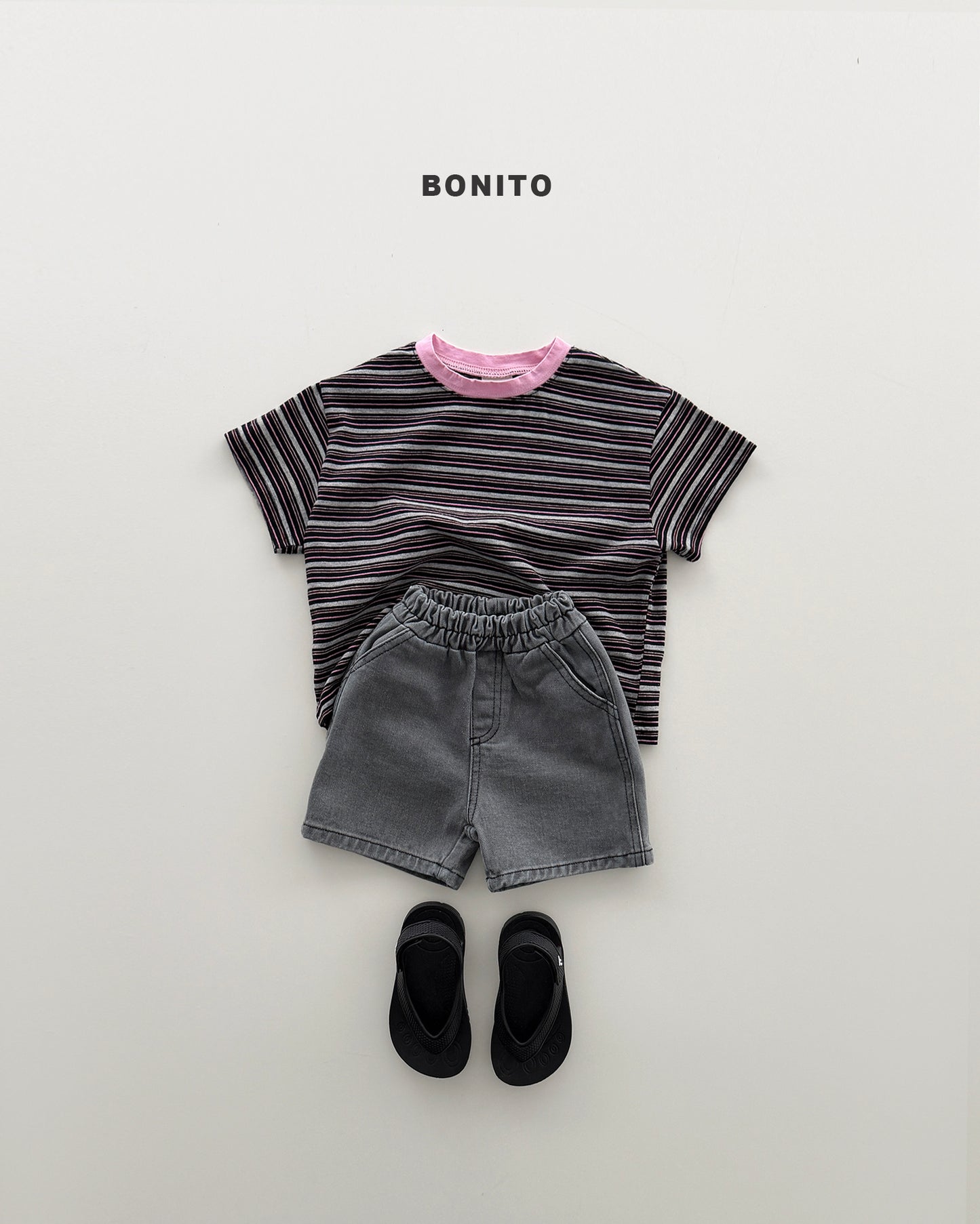 【PREORDER 4日間限定】40.uni stripe color tee
