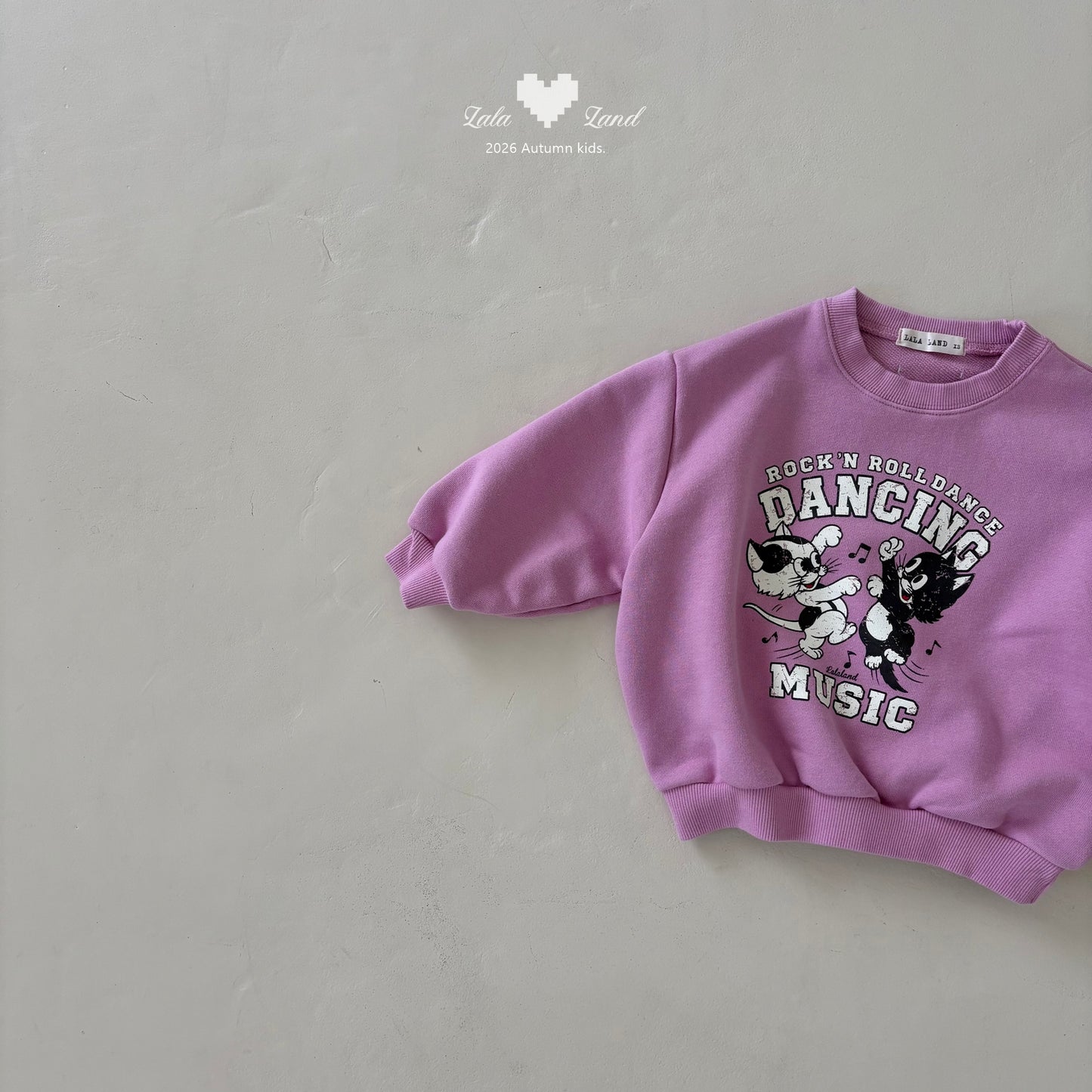 【PRE-ODER〆8.9(sun)】30.Dancing Cat Sweatshirt | lalaland