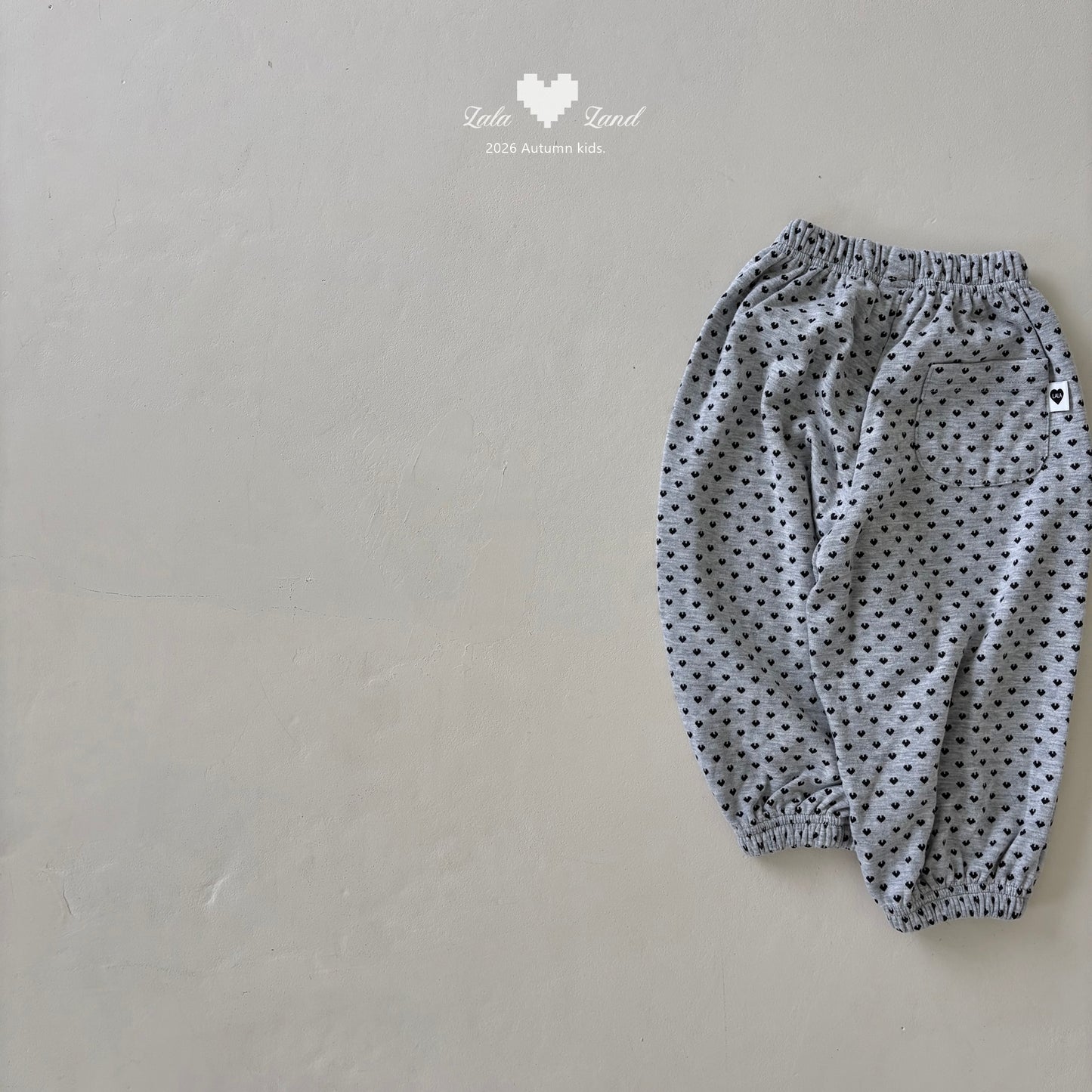 【PRE-ODER〆8.9(sun)】19.Heart Jogger Pants | lalaland