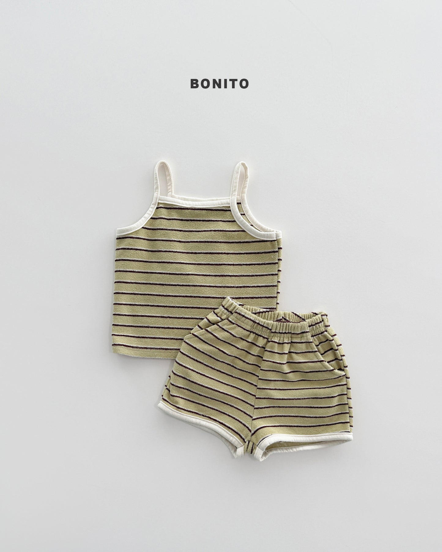 【期間限定 PRE-ODER】5.Bébé Terry Sleeveless Set