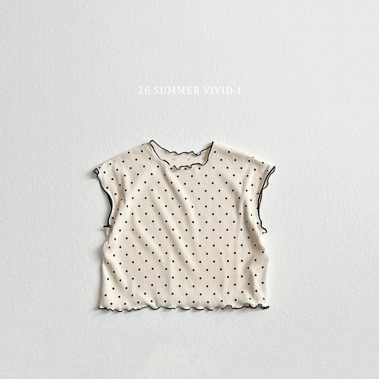 【PREORDER受付終了、ご希望はお問い合わせください。】83.Strawberry Dot Flare Tee