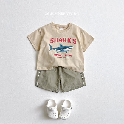 【PREORDER受付終了、ご希望はお問い合わせください。】43.Shark Silket ShortSleeve Tee