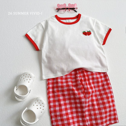 【PREORDER受付終了、ご希望はお問い合わせください。】99.Fruit Embroidery Raglan Set