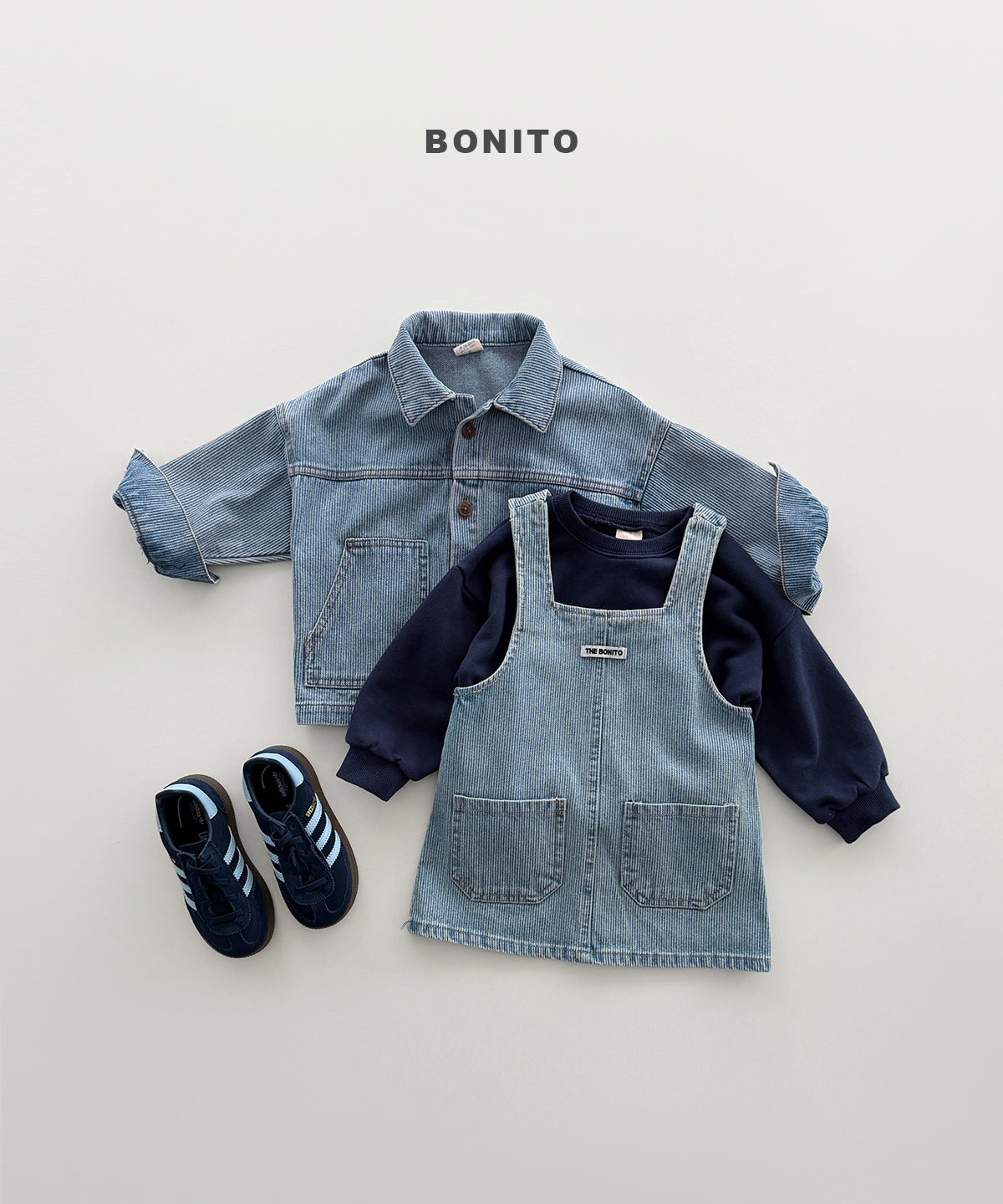 40.Denim One-Piece Dress