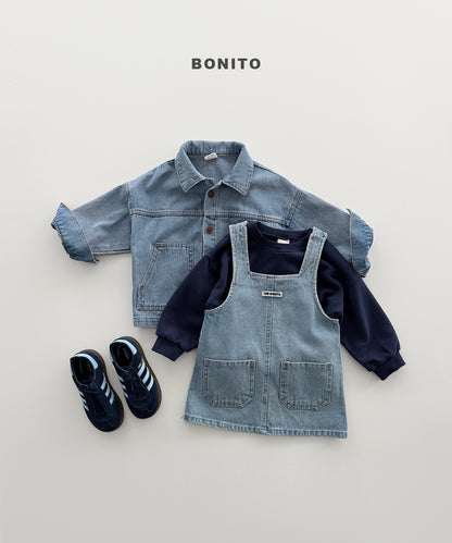 40.Denim One-Piece Dress