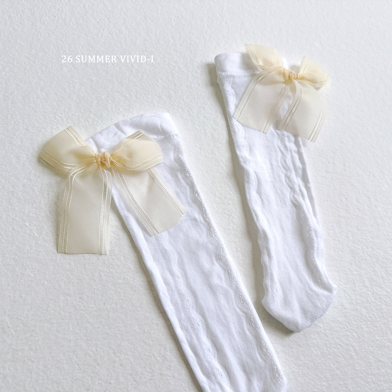 【PREORDER受付終了、ご希望はお問い合わせください。】122.Lace Ribbon Socks