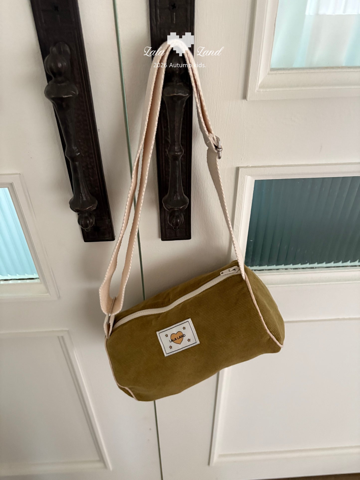 【PRE-ODER〆8.9(sun)】02.Cylinder Corduroy Cross Bag | lalaland