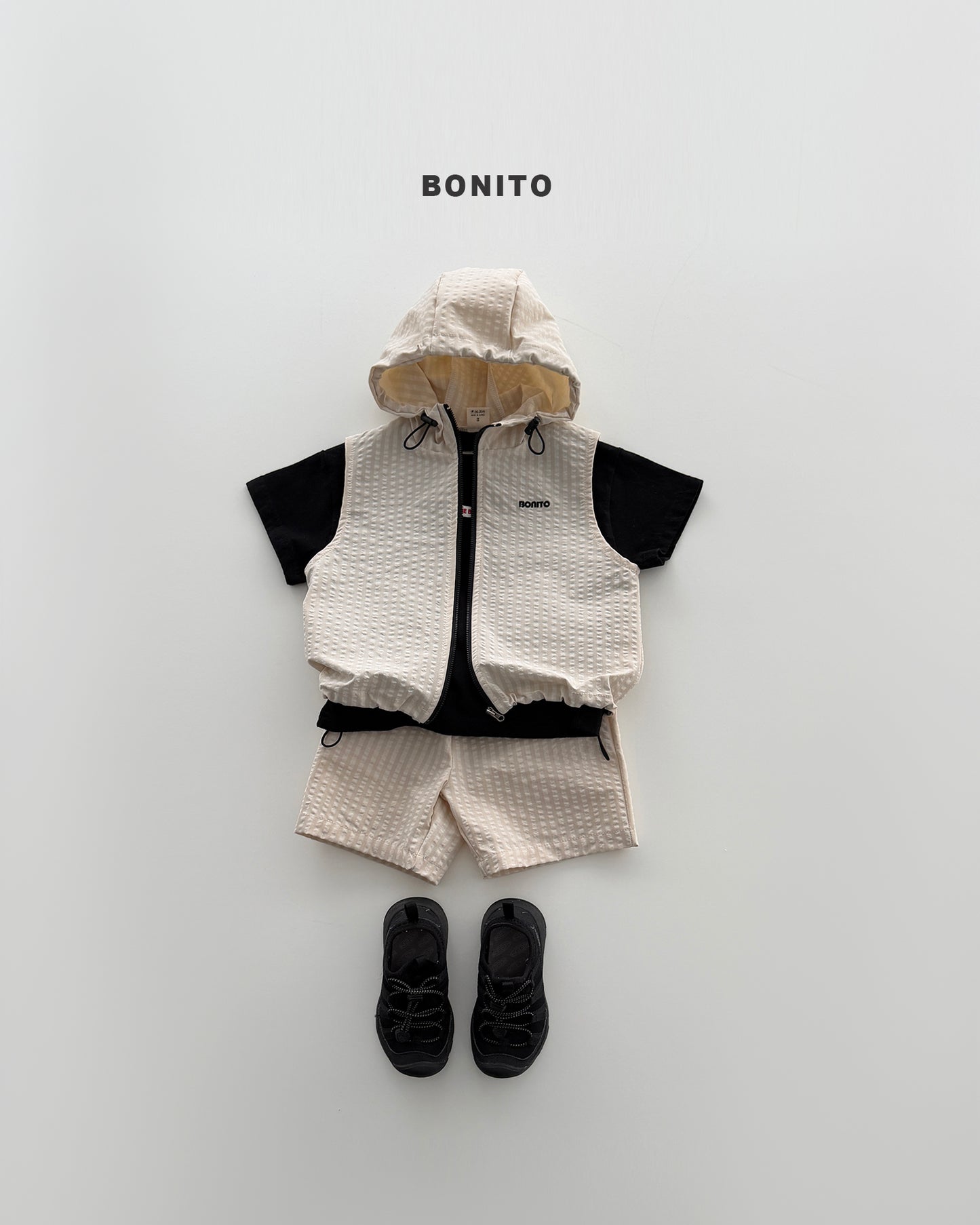 【PREORDER 4日間限定】39.high vest zip-up set