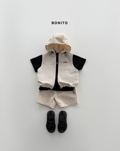 【PREORDER 4日間限定】39.high vest zip-up set