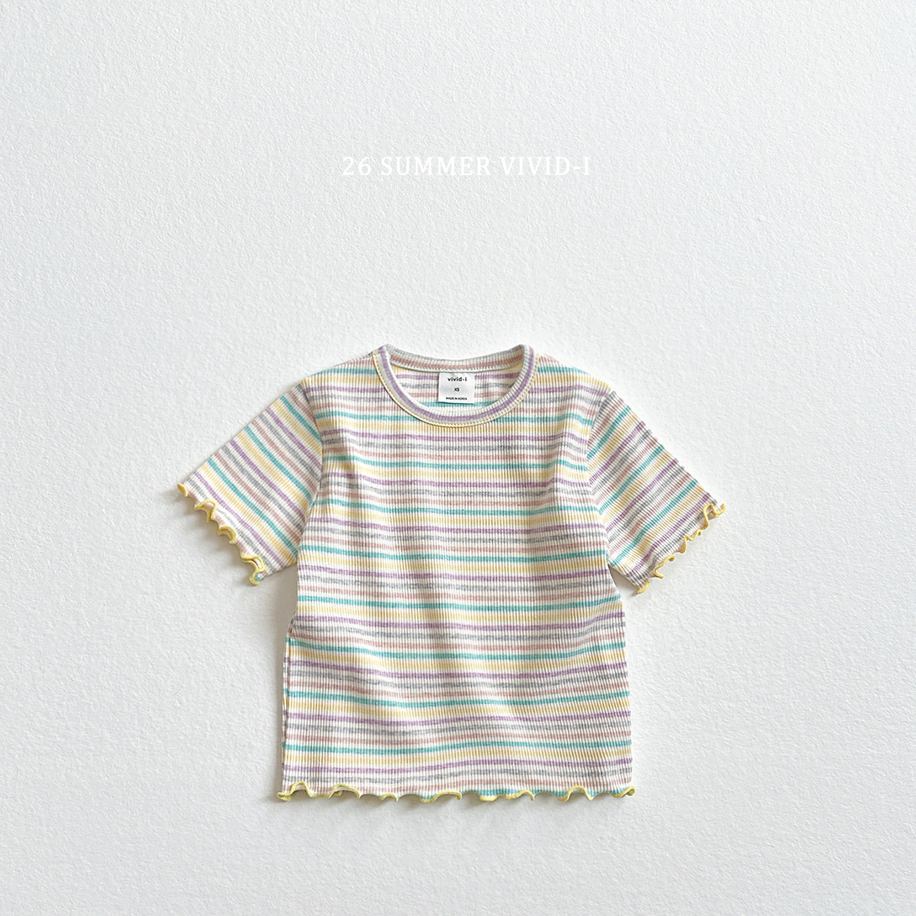 【PREORDER受付終了、ご希望はお問い合わせください。】72.Rainbow Rib Flare Tee