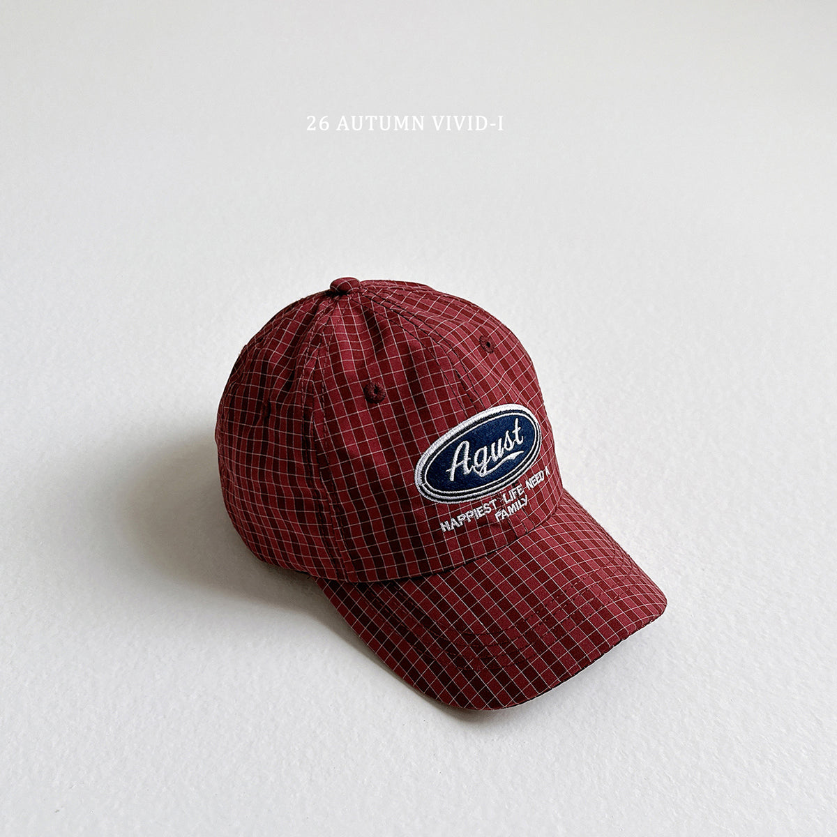 【秋のPRE-ODER 5%OFF】105.August Check Cap