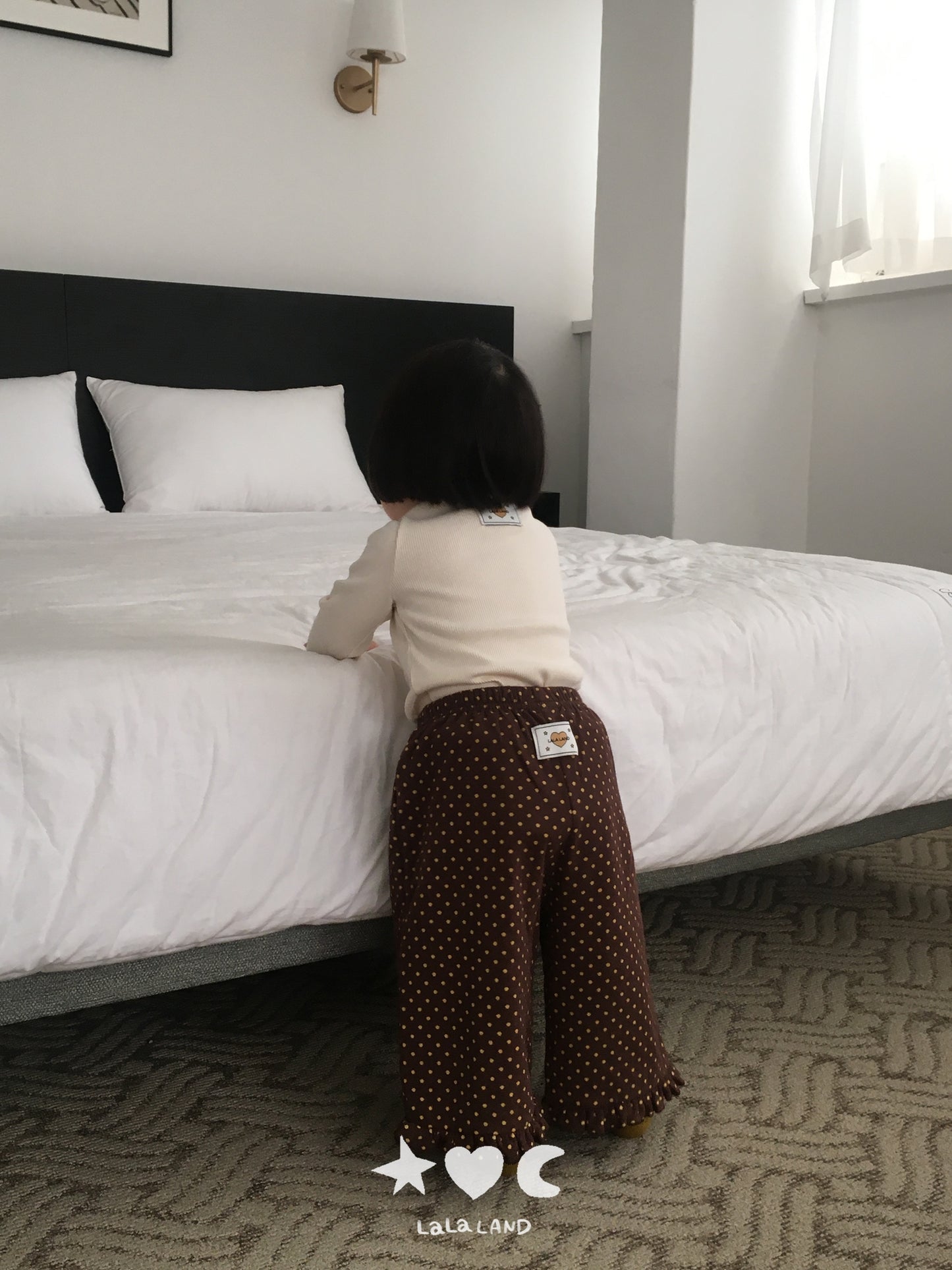 【PRE-ODER〆8.9(sun)】19.Heart-Dot Frill Pants | lalaland