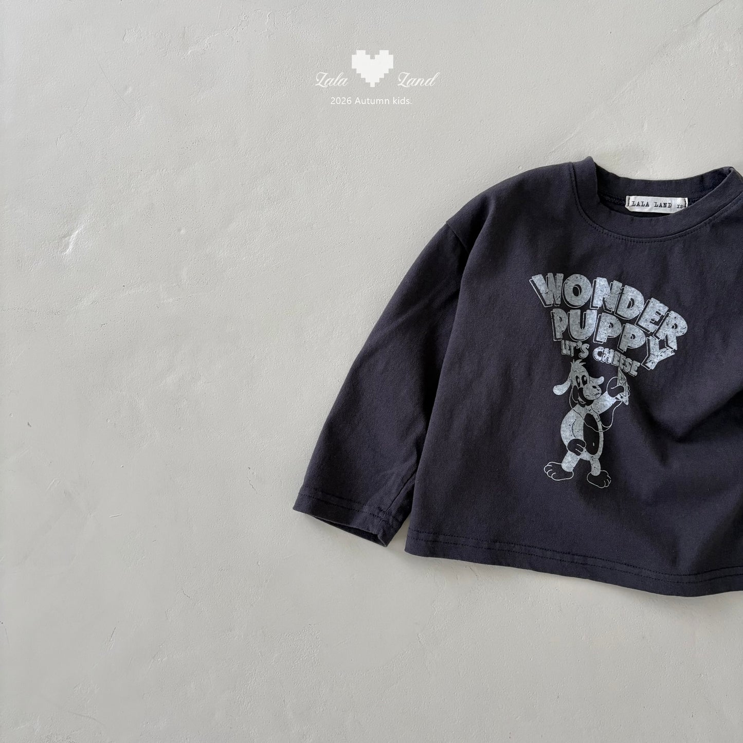 【PRE-ODER〆8.9(sun)】24.Selfie Puppy Tee | lalaland