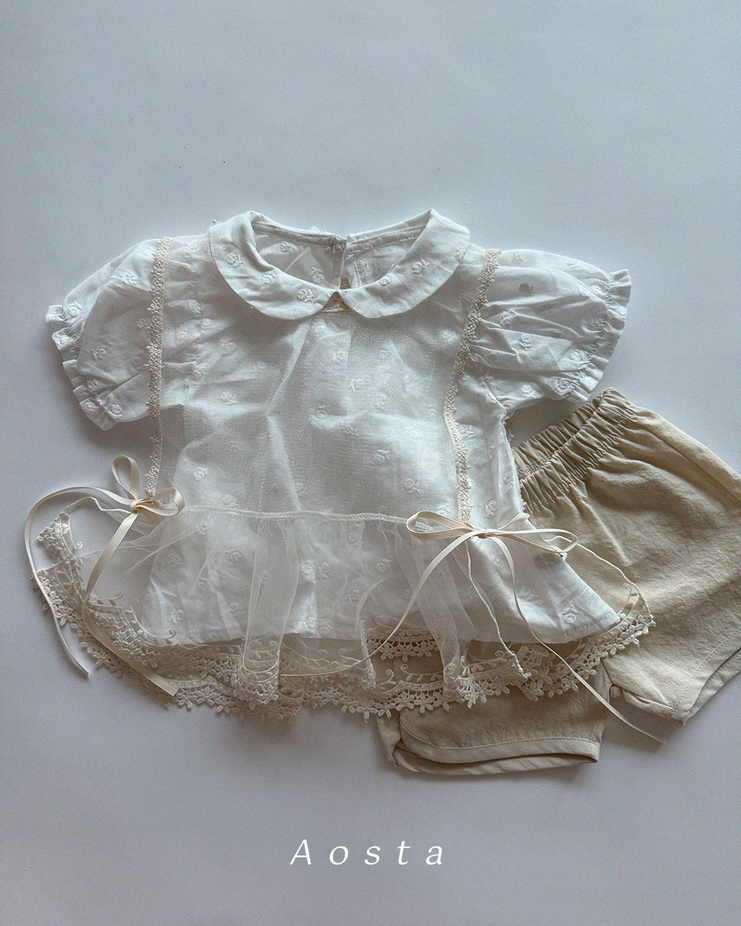【PREORDER受付終了、ご希望はお問い合わせください。】61.Collar Blouse