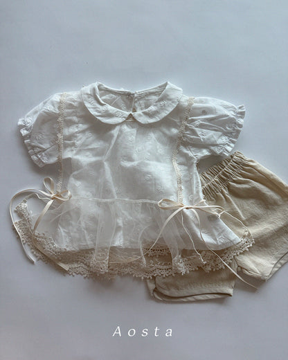 【PREORDER受付終了、ご希望はお問い合わせください。】61.Collar Blouse
