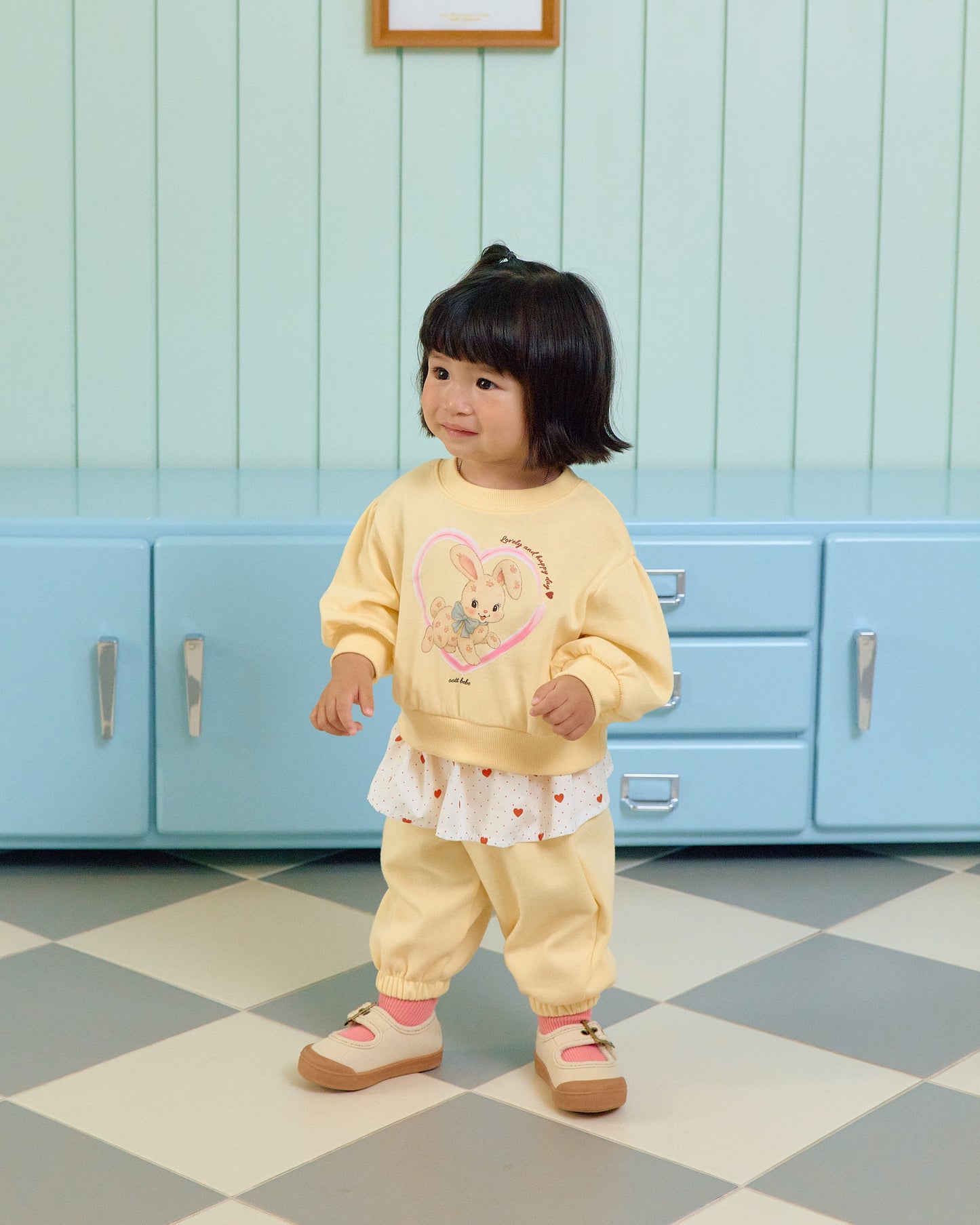 【PRE-ODER〆8.9(sun)】03.Cute Rabbit Top & Bottom Set | oottbebe