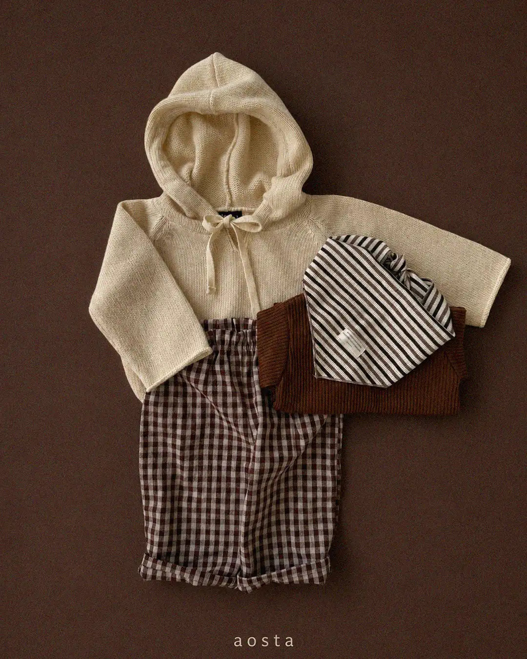 【秋のPRE-ODER 5%OFF】10.Knit Cookie Hoodie