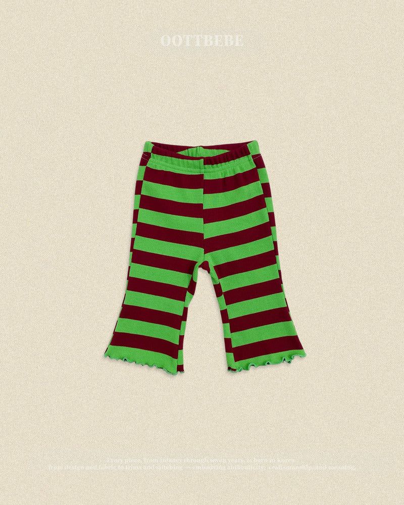 【PRE-ODER〆8.9(sun)】42.Kitsch Pop Ribbed Bootcut Pants | oottbebe