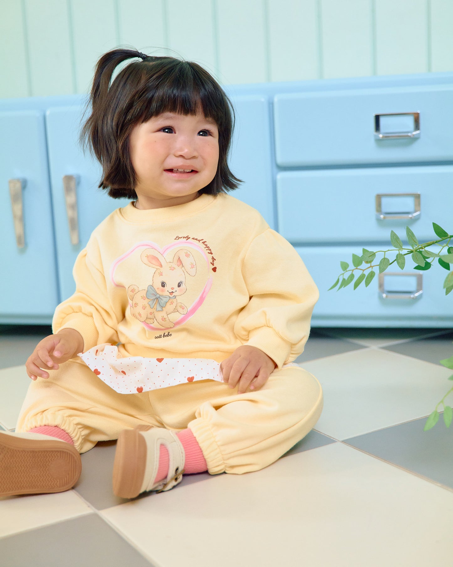 【PRE-ODER〆8.9(sun)】03.Cute Rabbit Top & Bottom Set | oottbebe