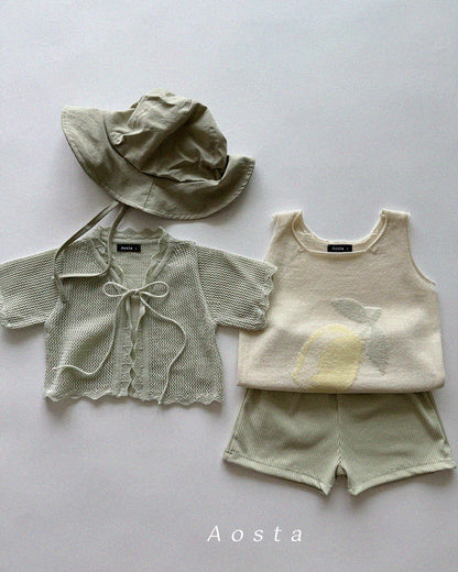 【PREORDER受付終了、ご希望はお問い合わせください。】19.Knit Fruit Vest