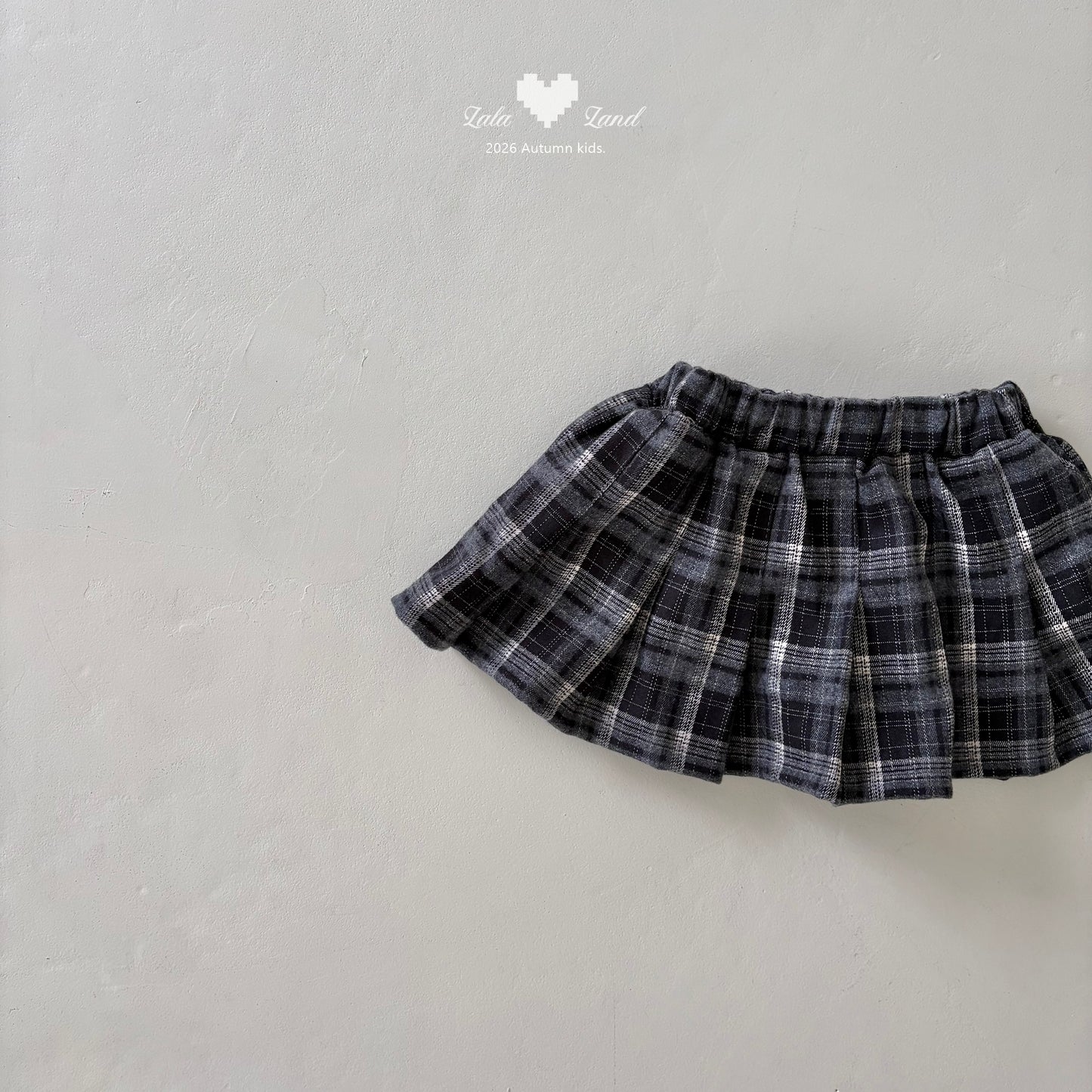 【PRE-ODER〆8.9(sun)】14.Eve Check Skirt | lalaland