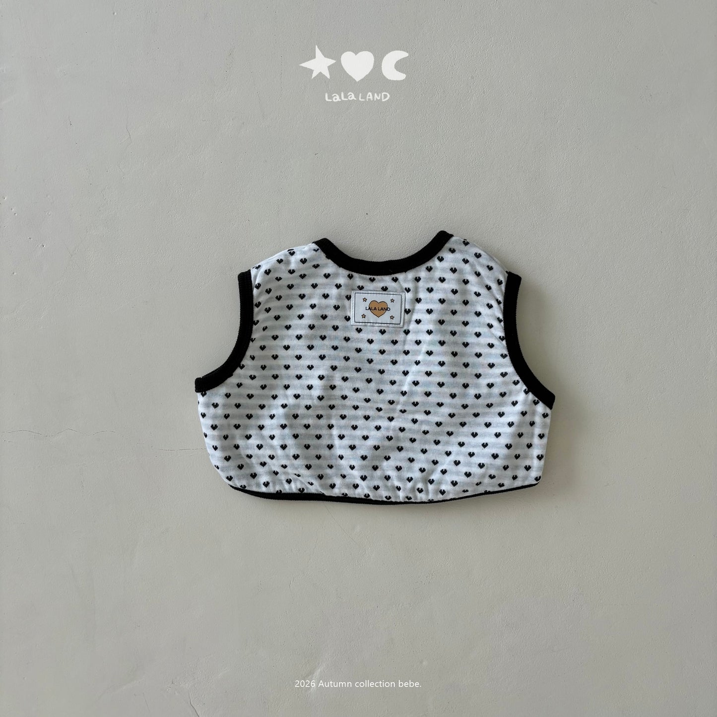 【PRE-ODER〆8.9(sun)】18.Heart-Dot Vest | lalaland