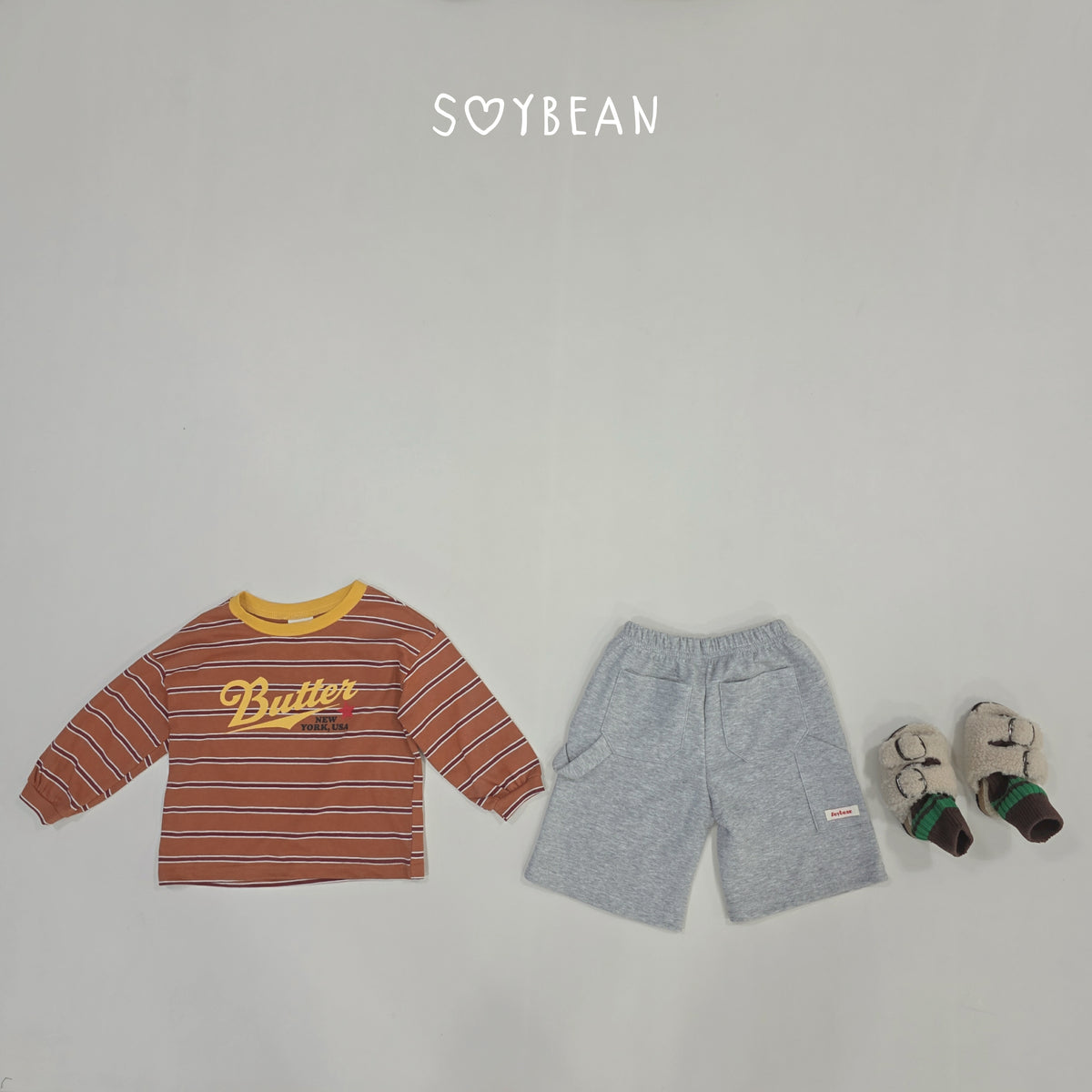 【秋のPRE-ODER 5%OFF】18.Butter Stripe Tee (7 Sizes)