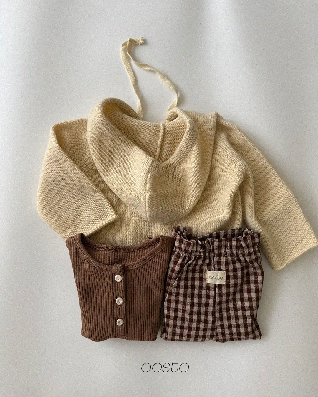 【秋のPRE-ODER 5%OFF】10.Knit Cookie Hoodie
