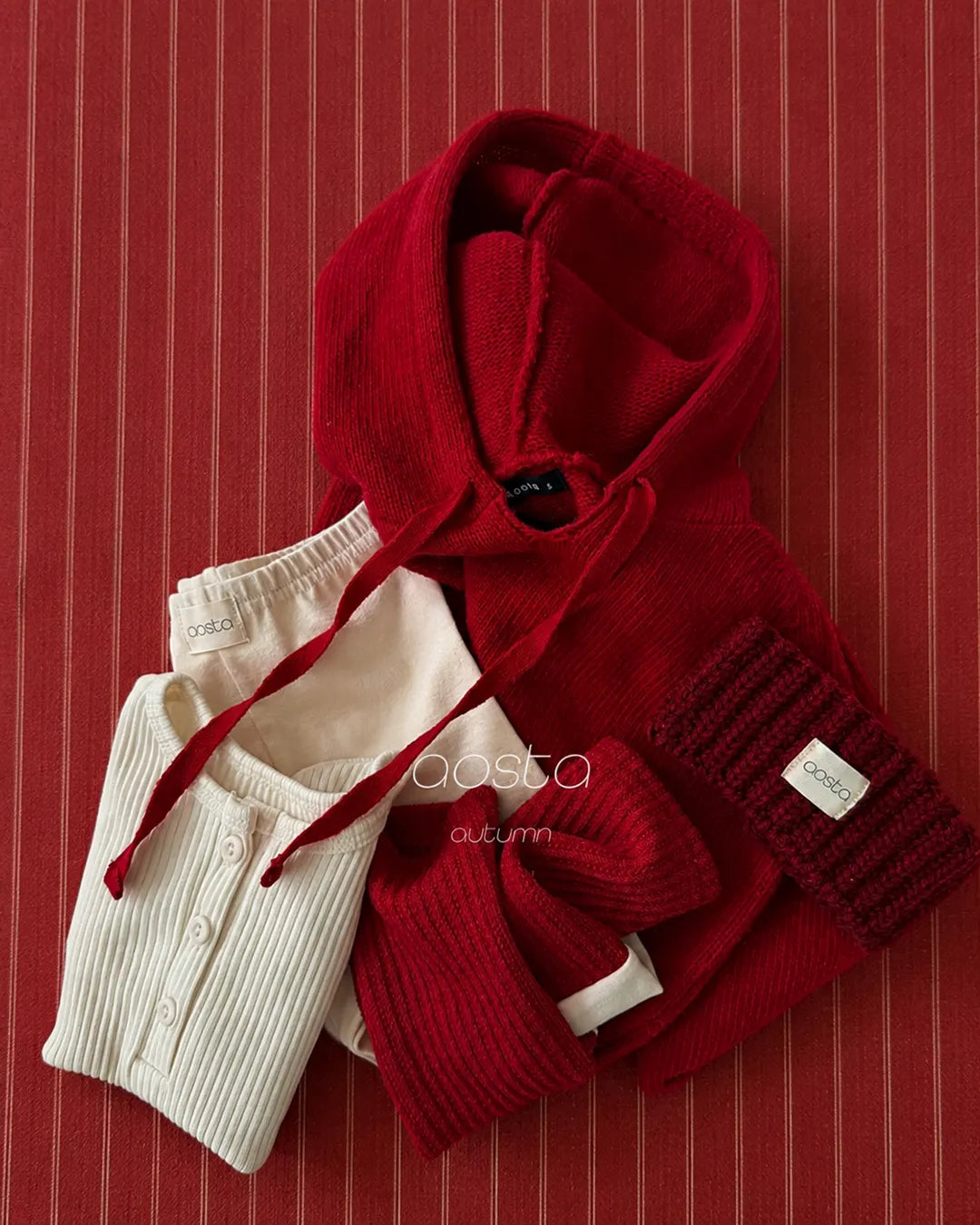 【秋のPRE-ODER 5%OFF】10.Knit Cookie Hoodie