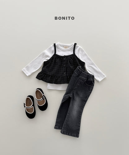 57.Bootcut Stretch Denim Pants