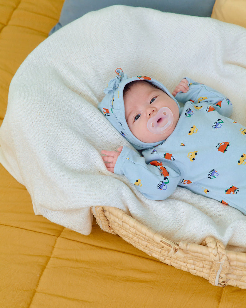 【PRE-ODER〆8.9(sun)】36.(Bebe) Car Romper + Bonnet Set | oottbebe