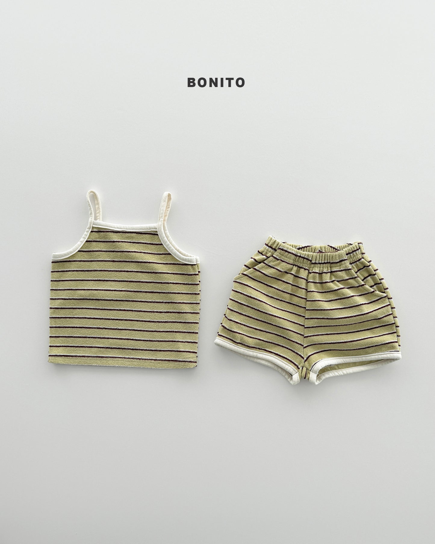 【期間限定 PRE-ODER】5.Bébé Terry Sleeveless Set