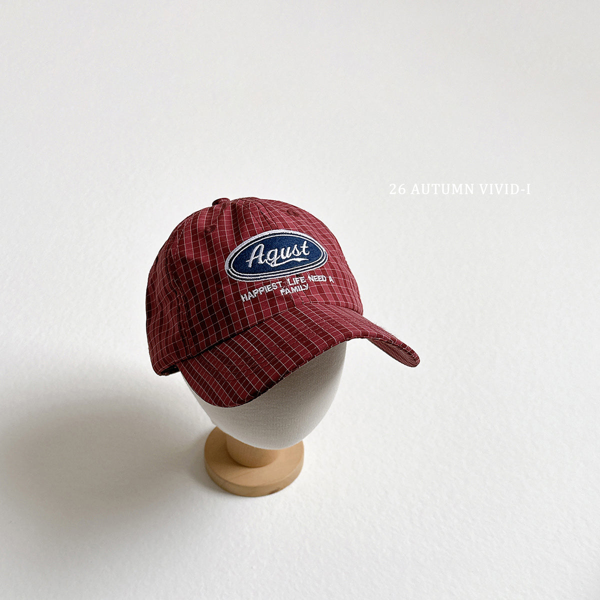 【秋のPRE-ODER 5%OFF】105.August Check Cap