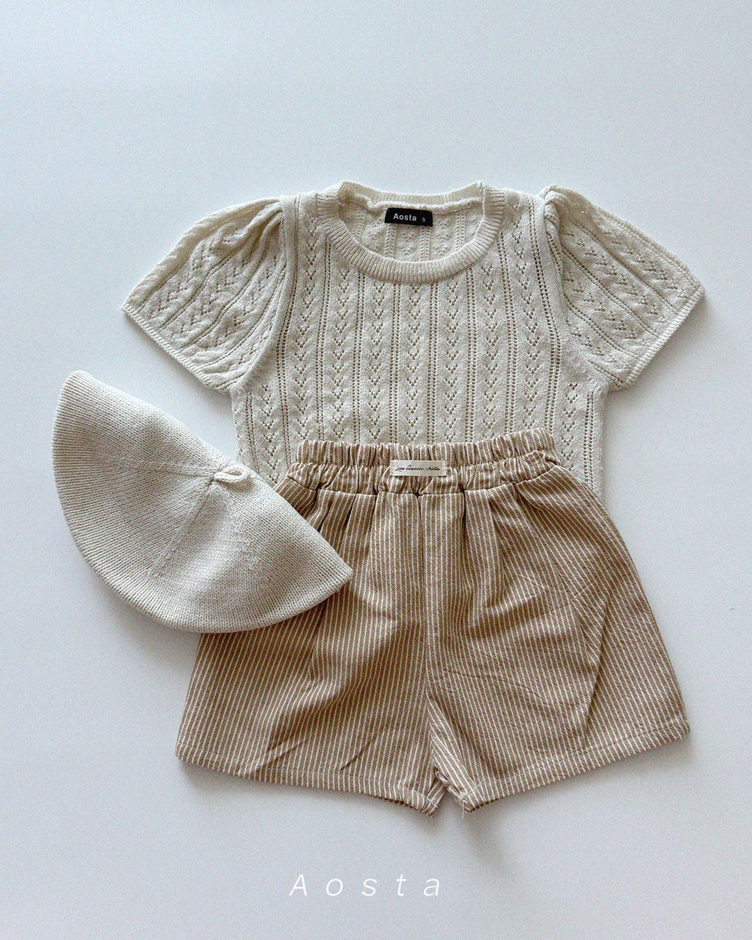 【PREORDER受付終了、ご希望はお問い合わせください。】21.Knit Eyelet T