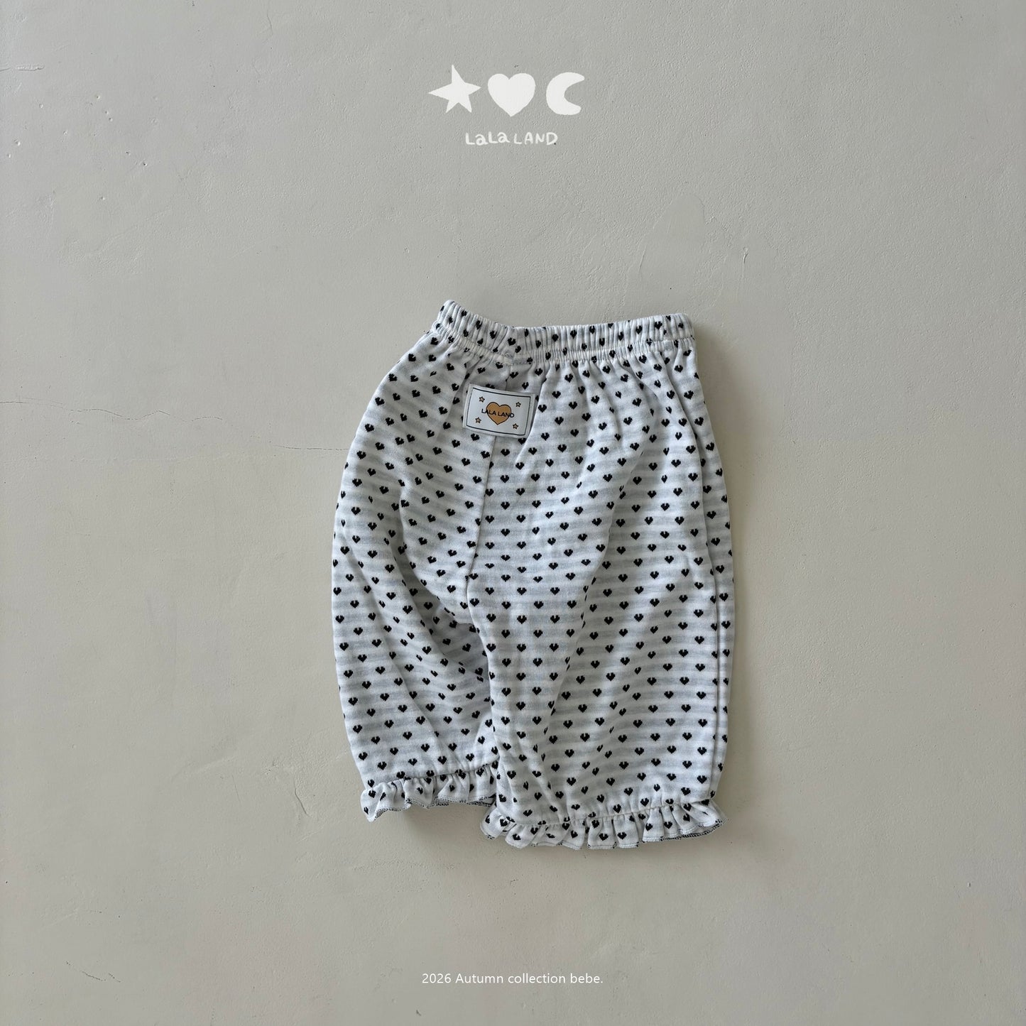 【PRE-ODER〆8.9(sun)】19.Heart-Dot Frill Pants | lalaland