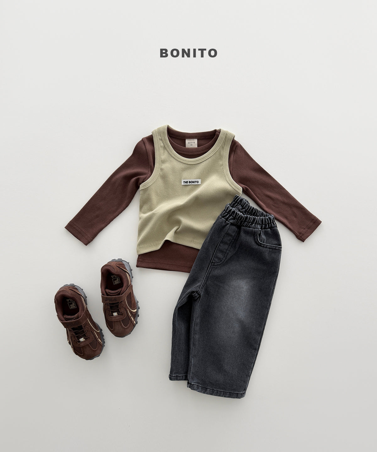 05.Brushed Denim Pants