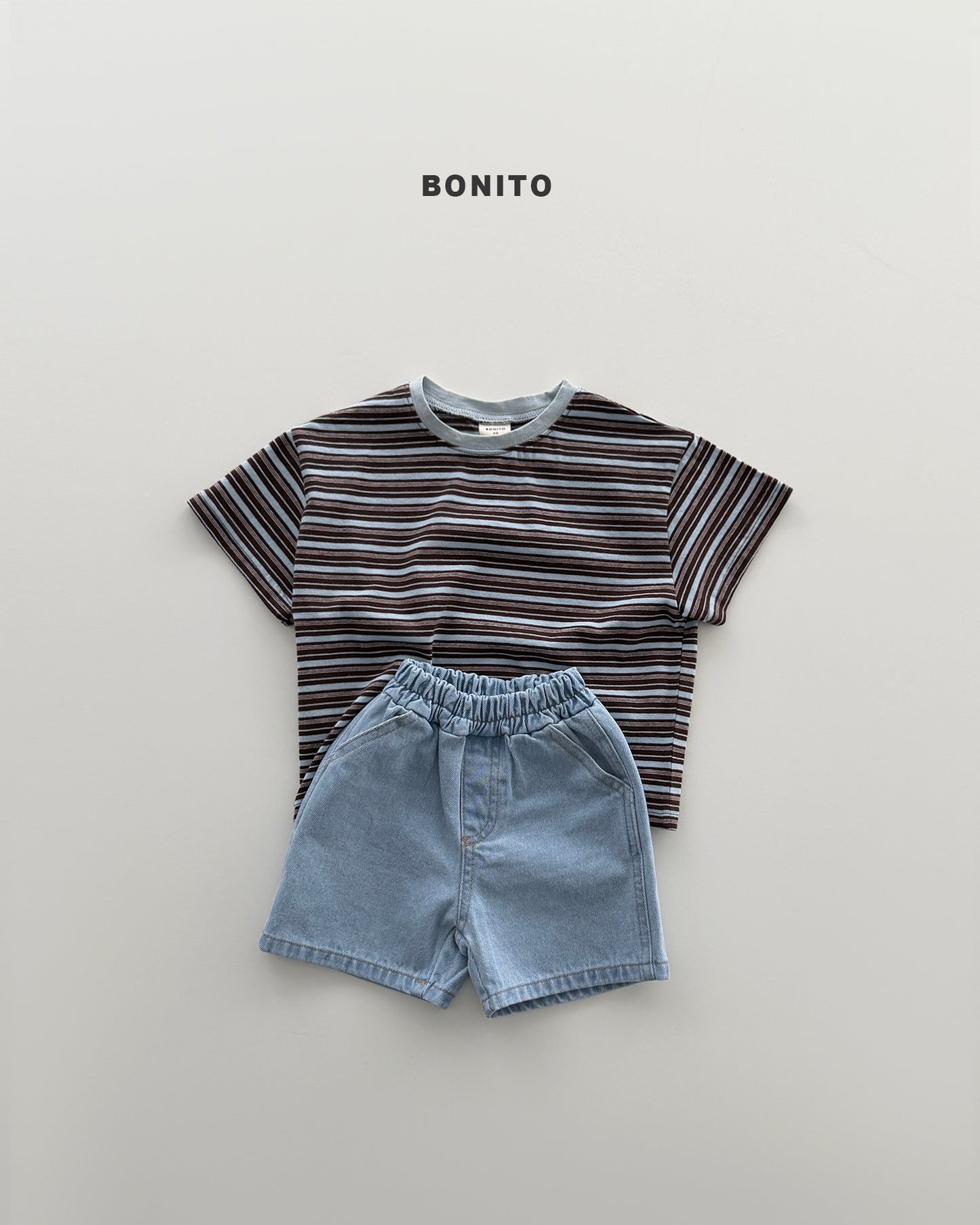 【PREORDER 4日間限定】40.uni stripe color tee