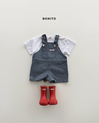【PREORDER 4日間限定】13.stripe overall pants