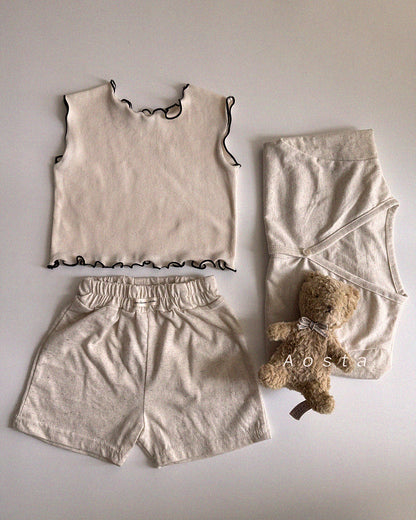 【PREORDER受付終了、ご希望はお問い合わせください。】39.Linen Shorts