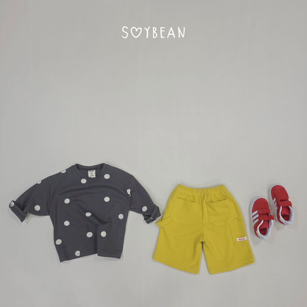 【秋のPRE-ODER 5%OFF】11.Oversized Boxy Dot Tee (7 Sizes)