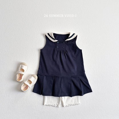 【PREORDER受付終了、ご希望はお問い合わせください。】91.Sailor Sleeveless Dress
