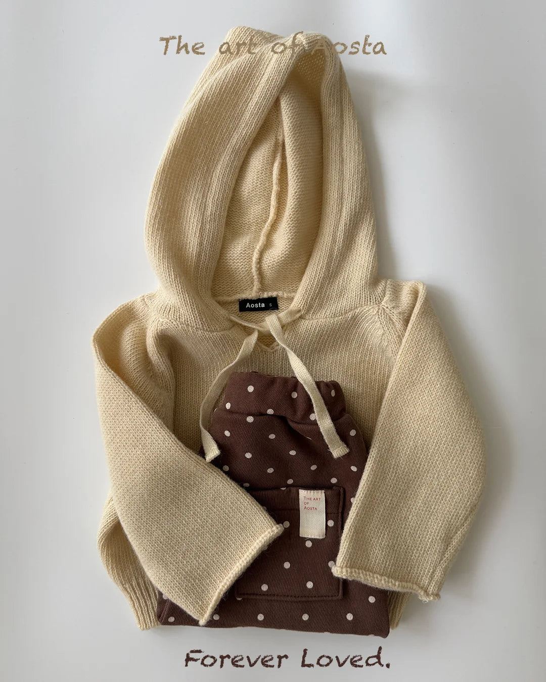 【秋のPRE-ODER 5%OFF】10.Knit Cookie Hoodie
