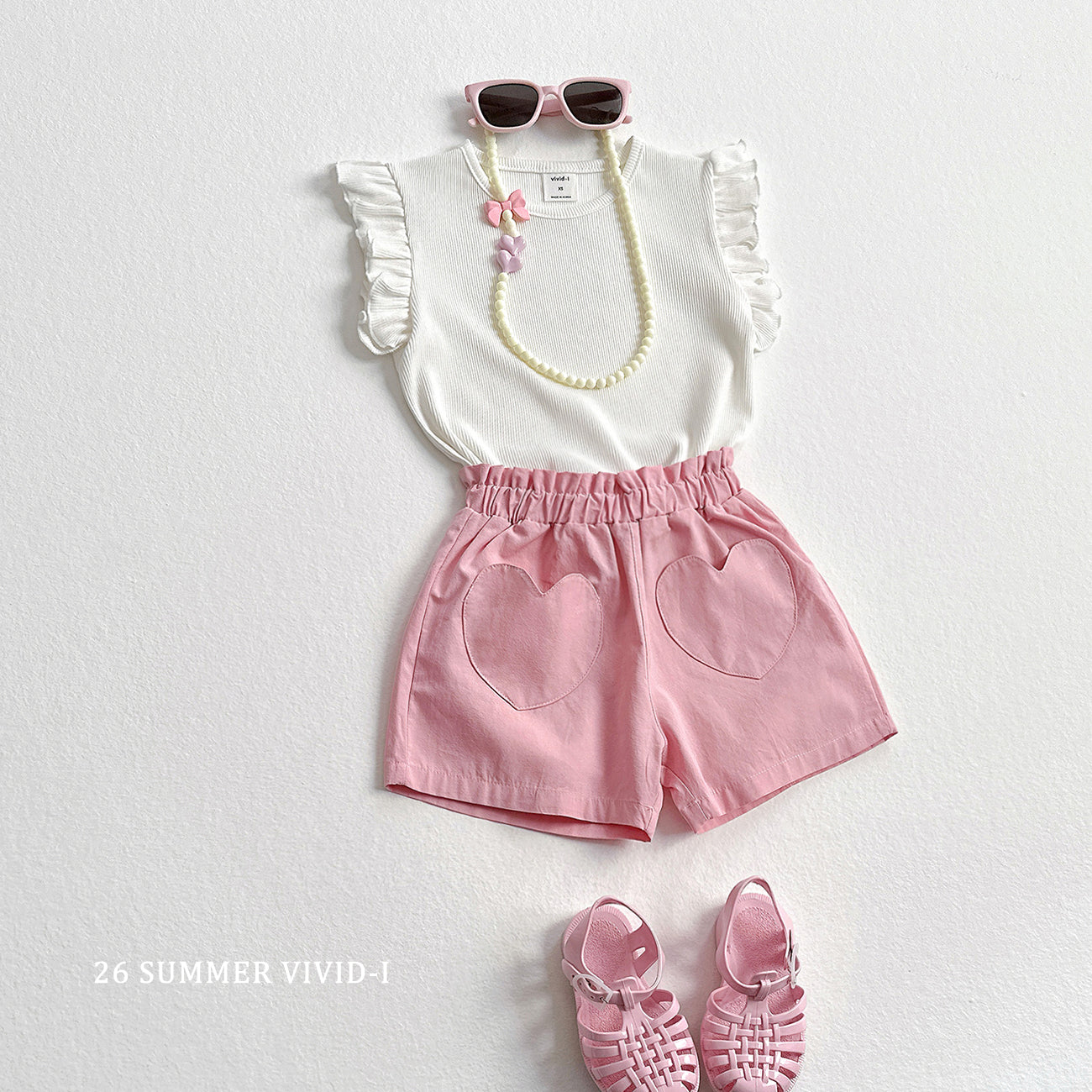 【PREORDER受付終了、ご希望はお問い合わせください。】118.Heart Case Necklace Sunglasses