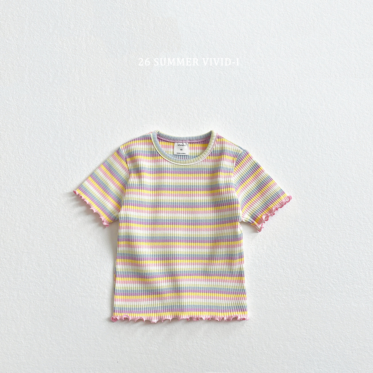 【PREORDER受付終了、ご希望はお問い合わせください。】72.Rainbow Rib Flare Tee