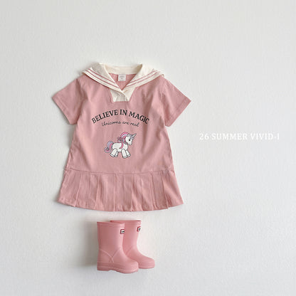 【PREORDER受付終了、ご希望はお問い合わせください。】92.Unicorn Sailor Dress